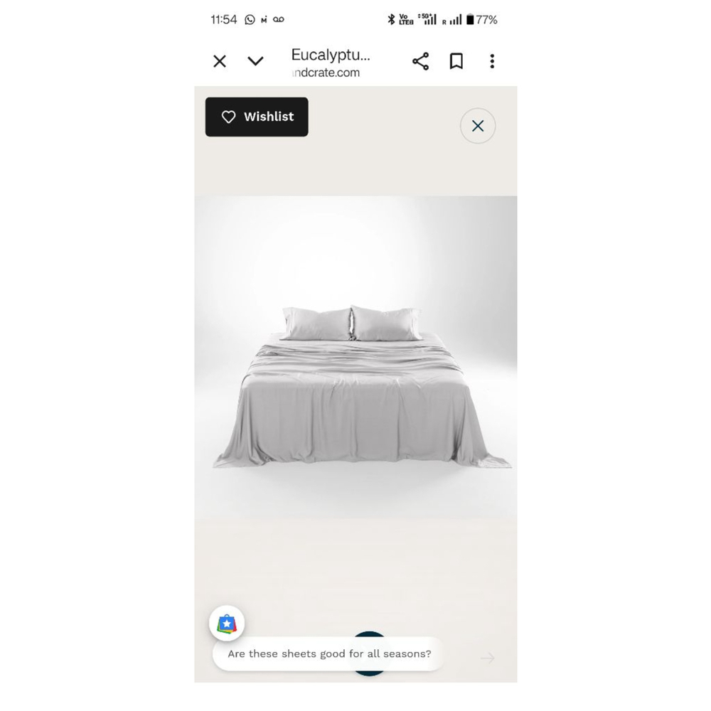 OliveCrate Eucalyptus CALIFORNIA KING Sheet Set–Cooling, Hypoallergenic, Luxury - Picture 6 of 6